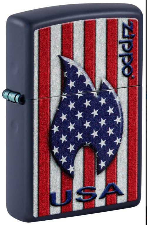 Zippo Patriotic Flame Design Lighter