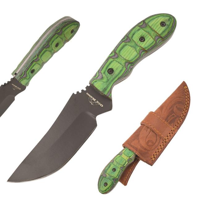 Old Ram Handmade Fixed Blade Hunting Knife BLACK Finish  Blade