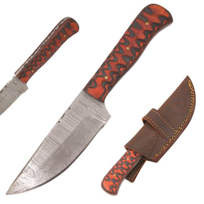 Old Ram Handmade Damascus Blade Hunting KNIFE 535RD
