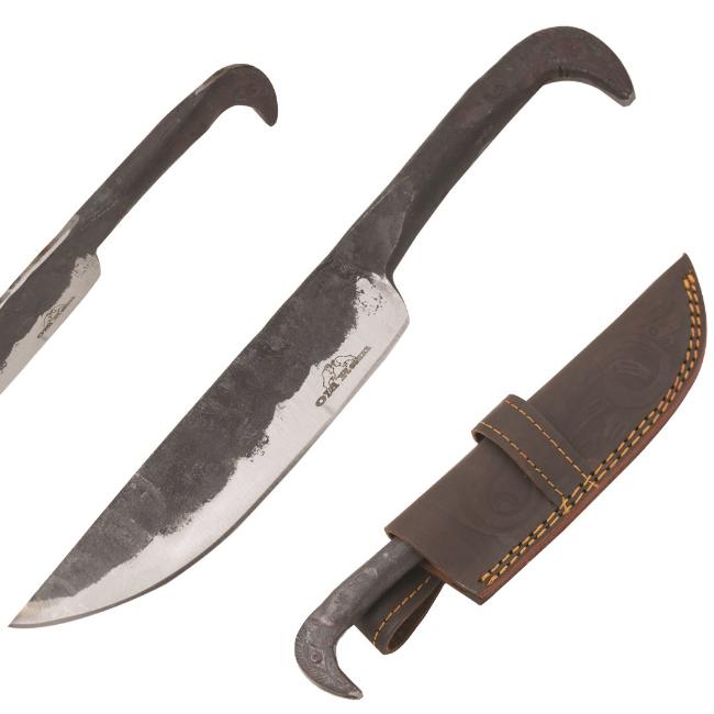 Old Ram Custom Handmade Raven Hilt Carbon Steel KNIFE