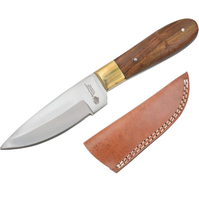 Wild Turkey Handmade 8-Inches Wood Handle Fix Blade Hunting Knife