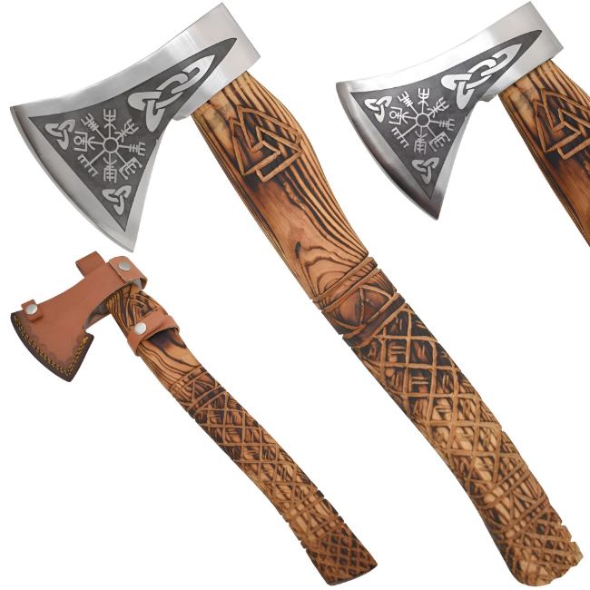Medieval Warrior Handmade Viking Design Etching Axe WT-6105