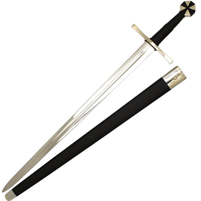 Medieval Warrior Tempered Steel Teutonic Crusader  SWORD