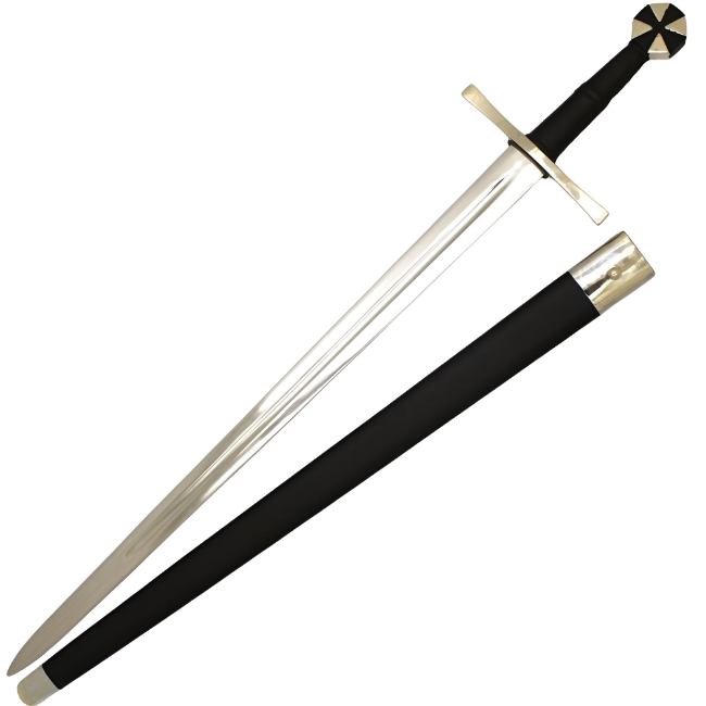 Medieval Warrior Tempered Steel Teutonic Crusader  Sword