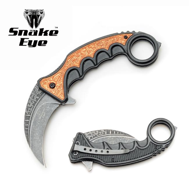 Snake Eye Tactical Spring Assist  Karambit Style KNIFE SE-0116-1