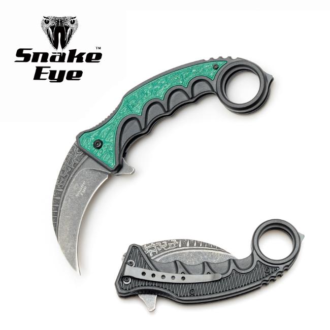 Snake Eye Tactical Spring Assist Karambit Style KNIFE SE-0116-3