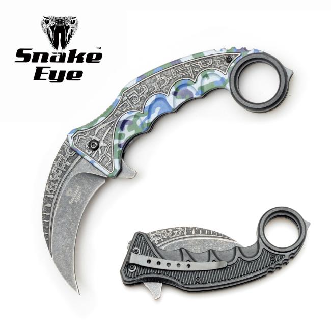 Snake Eye Tactical Spring Assist Karambit Style KNIFE SE-0117-4