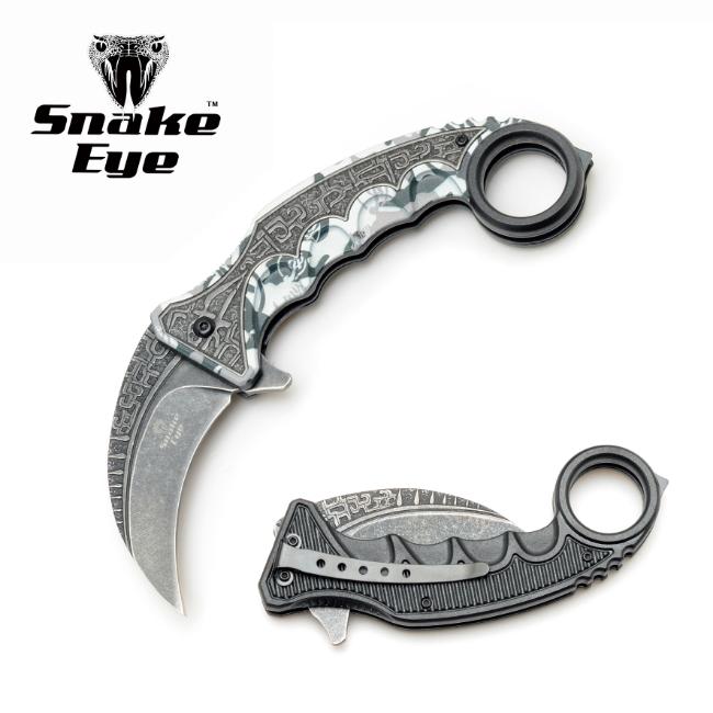 Snake Eye Tactical Spring Assist Karambit Style KNIFE  SE-0117-3