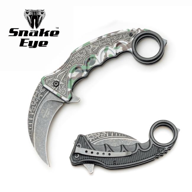 Snake Eye Tactical Spring Assist Karambit Style KNIFE SE-0117-1