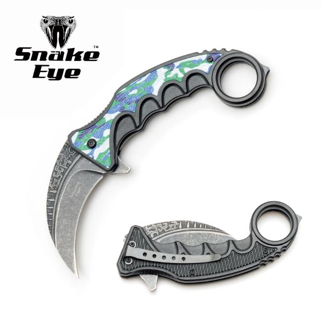 Snake Eye Tactical Spring Assist Karambit Style KNIFE SE-0118-4
