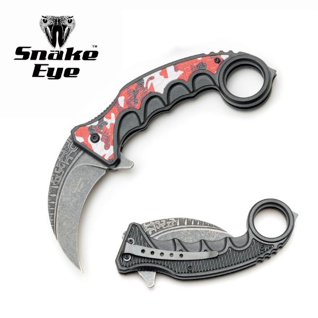 Snake Eye Tactical Spring Assist Karambit Style KNIFE SE-0118-7