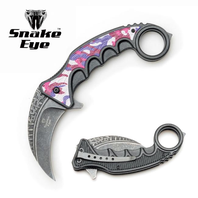 Snake Eye Tactical Spring Assist Karambit Style KNIFE SE-0118-6
