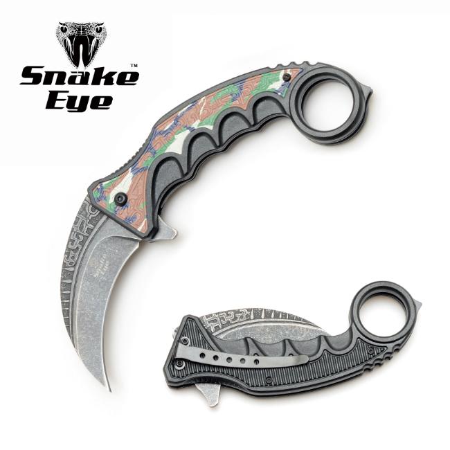 Snake Eye Tactical Spring Assist Karambit Style KNIFE SE-0118-1