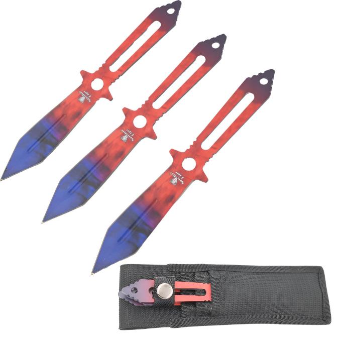 Snake Eye Tactical 3PC Throwing KNIVES Set SE-1968-S3-P4