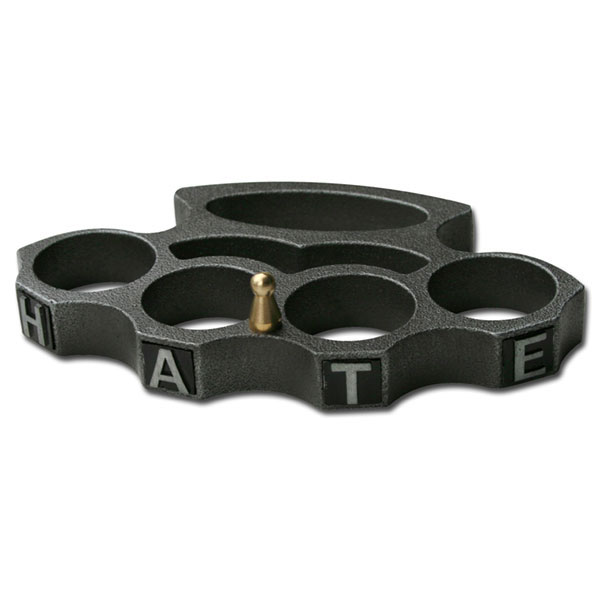 NEW Heavy Weight BELT BUCKLE Black HATE