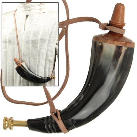 Colonial Powder Horn w/Brass SCREW