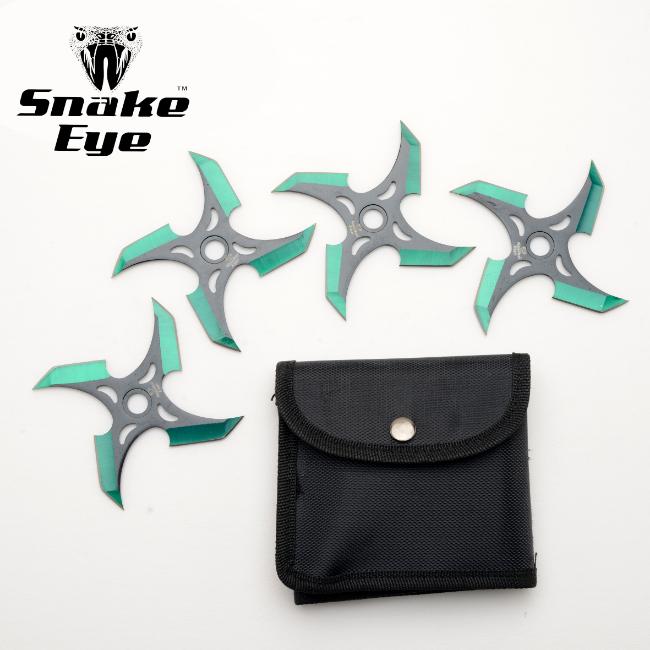 SnAkE EyE TActicAl 4-Pcs Throwing STAR SEt  SE-0705-3SET