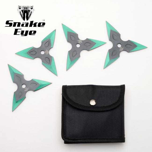 SnAkE EyE TActicAl 4-Pcs Throwing STAR SEt SE-0704-3SET