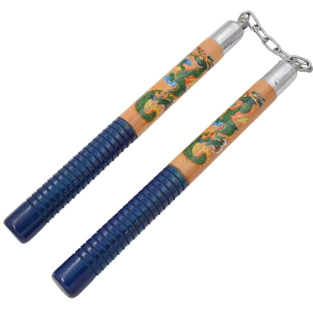 12.75'' Green DRAGON Round Nunchakus