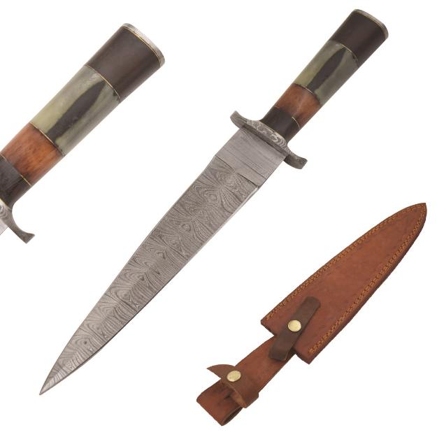 Old Ram Handmade Custom Damascus STEEL 2124 Hunting Knife