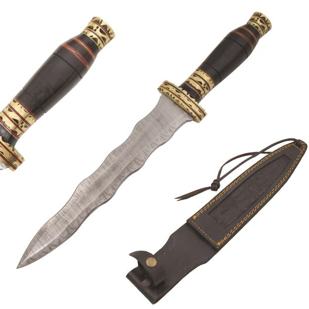 Old Ram Custom Handmade Damascus Wicked Blade Hunting KNIFE