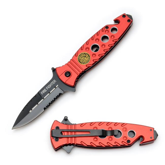 Rescue Style Half Serration 569FD Spring Assist Folding KNIFE