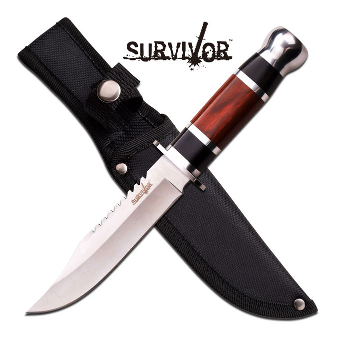 SURVIVOR HK-781S FIXED BLADE KNIFE 10.5'' OVERALL
