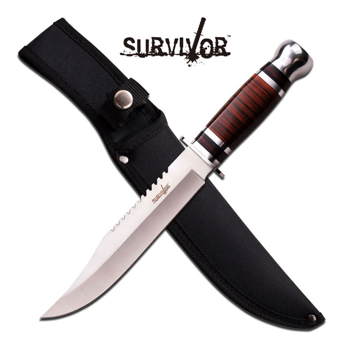 SURVIVOR HK-782L FIXED BLADE KNIFE 12'' OVERALL