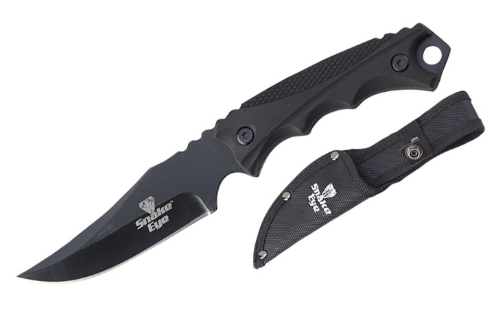 Snake Eye Tactical Skinner KNIFE Black Handle 8.5'' Overall