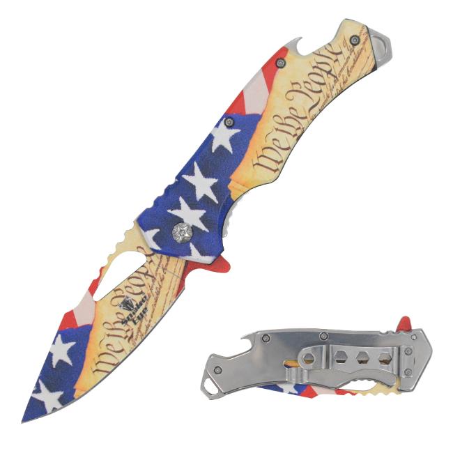 Snake Eye Tactical Rescue Style Spring Assist KNIFE SE-GB053L-P10