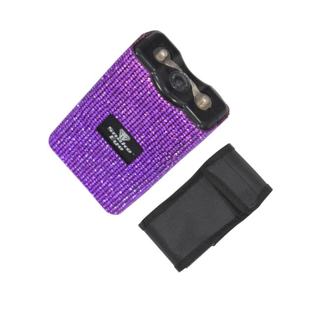 Snake Eye Tactical Purple Rhinestone Bling Stun Gun ST-100BPU