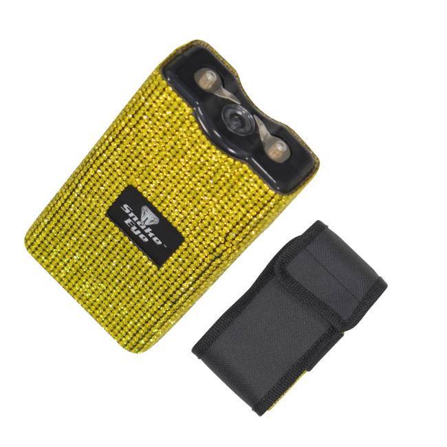 Snake Eye Tactical Yellow Rhinestone Bling Stun Gun ST-100BYE