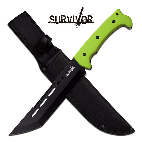 SURVIVOR HK-776GN FIXED BLADE KNIFE 14'' OVERALL