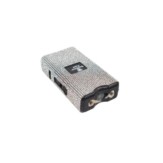Snake Eye Tactical Silver Rhinestone Bling Stun Gun ST-100BSL