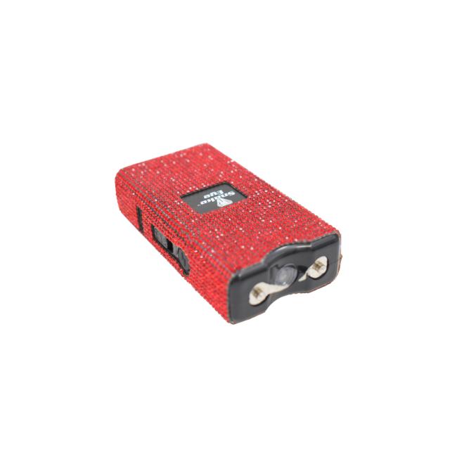 Snake Eye Tactical RED Rhinestone Bling Stun Gun ST-100BGD