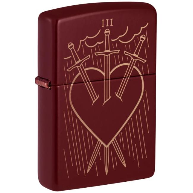 Three of Swords Design ZIPPO Lighter - ZP-46723