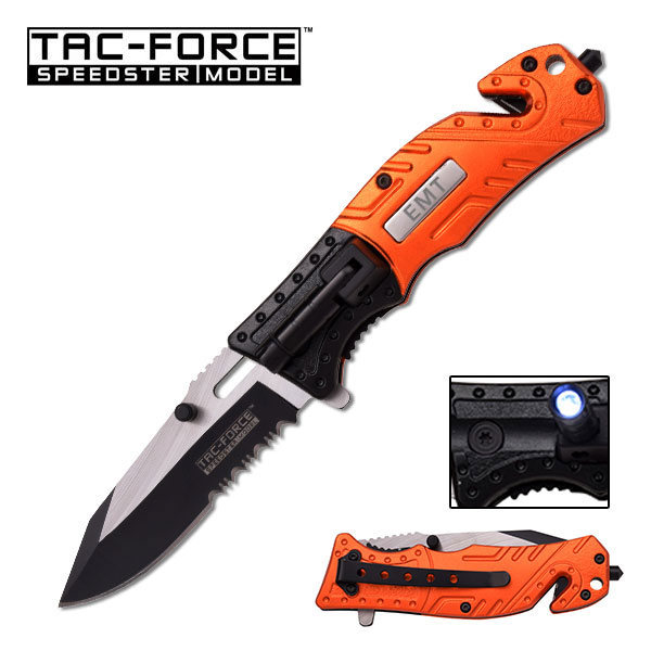 TAC FORCE TF-835EM 4.5'' SPRING ASSISTED FOLDER