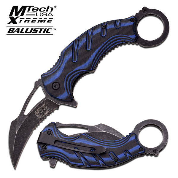 MTECH USA MX-A833BL SPRING ASSISTED KNIFE 4.75'' CLOSED