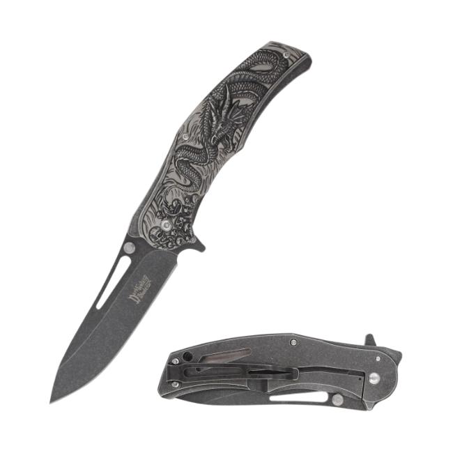Dark Fantasy Blades DRAGON Graphic Spring Assist Knife DF-0061-5