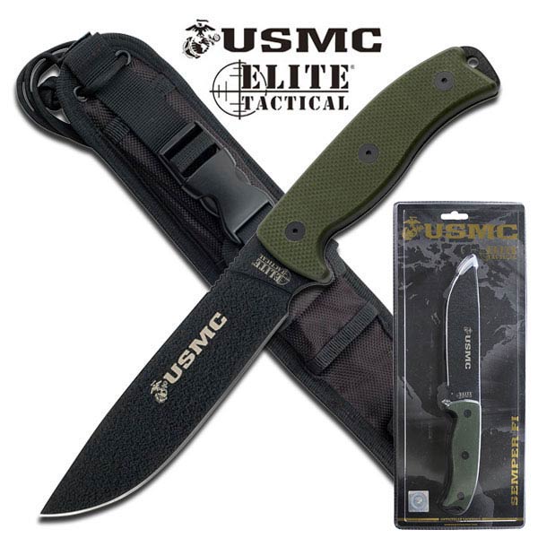 U.S. Marines by MTech USA USA M-1021GNCS FIXED BLADE KNIFE