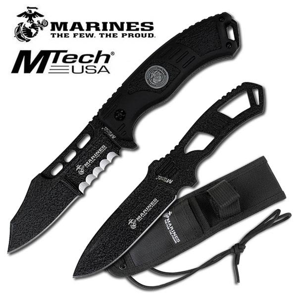 U.S. Marines by MTech USA USA M-1032BK FIXED BLADE KNIFE