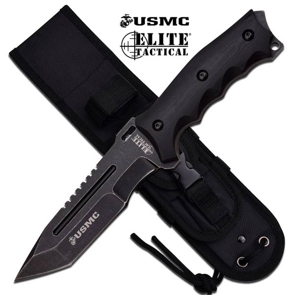 USMC BY ELITE TACTICAL M-2009SW FIXED BLADE KNIFE