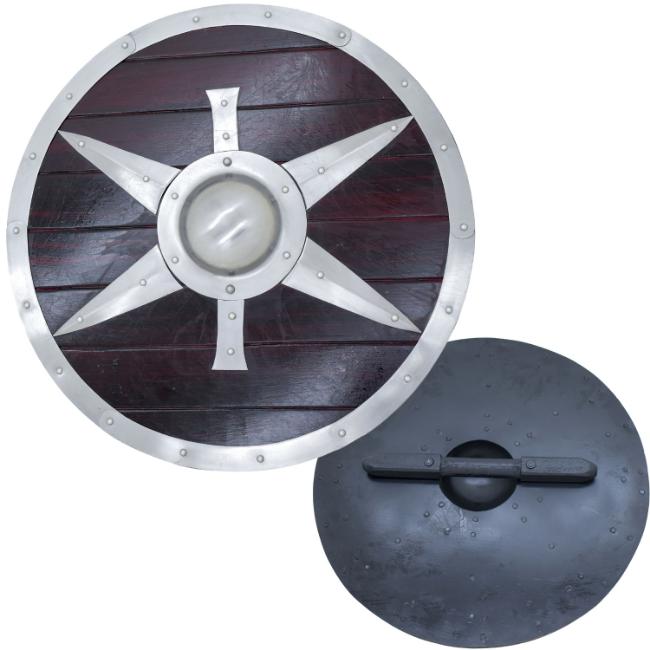 Medieval Warrior HandCrafted Viking Round Shield SH-012