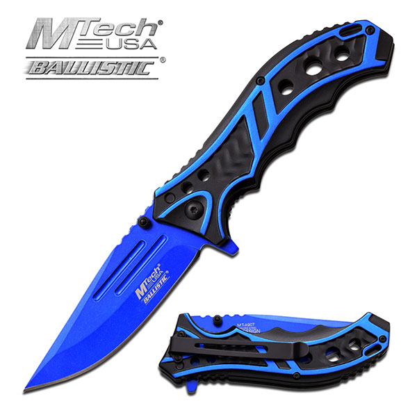 MTech USA MT-A907BL SPRING ASSISTED KNIFE 4.75'' CLOSED