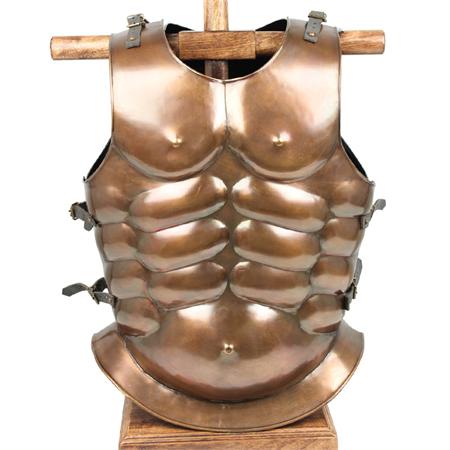 Medieval Muscle Body Armor Cuirass Brass Finish