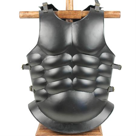 Medieval Muscle Body Armor Cuirass Flat Black