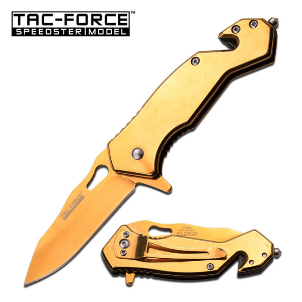 TAC-FORCE TF-903GD SPRING ASSISTED KNIFE