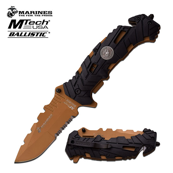 U.S. Marines by MTech USA M-A1049BT SPRING ASSISTED KNIFE 5''