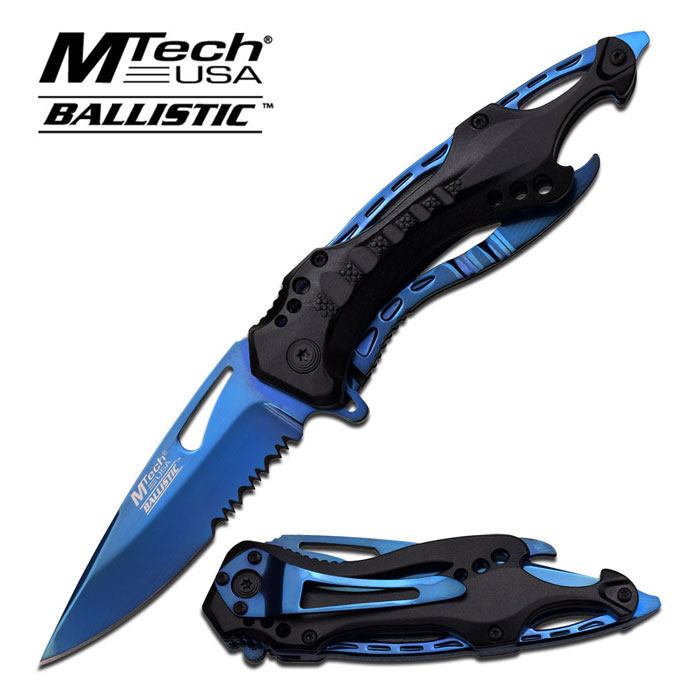 MTECH USA MT-A705BL SPRING ASSISTED KNIFE 4.5'' CLOSED