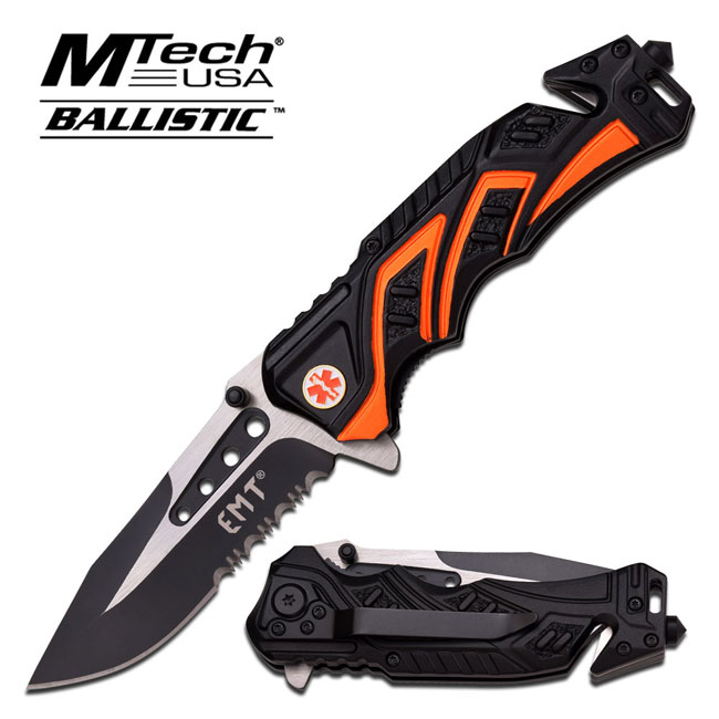 MTECH BALLISTIC MT-A865EMO SPRING ASSISTED KNIFE 4.5'' CLOSE